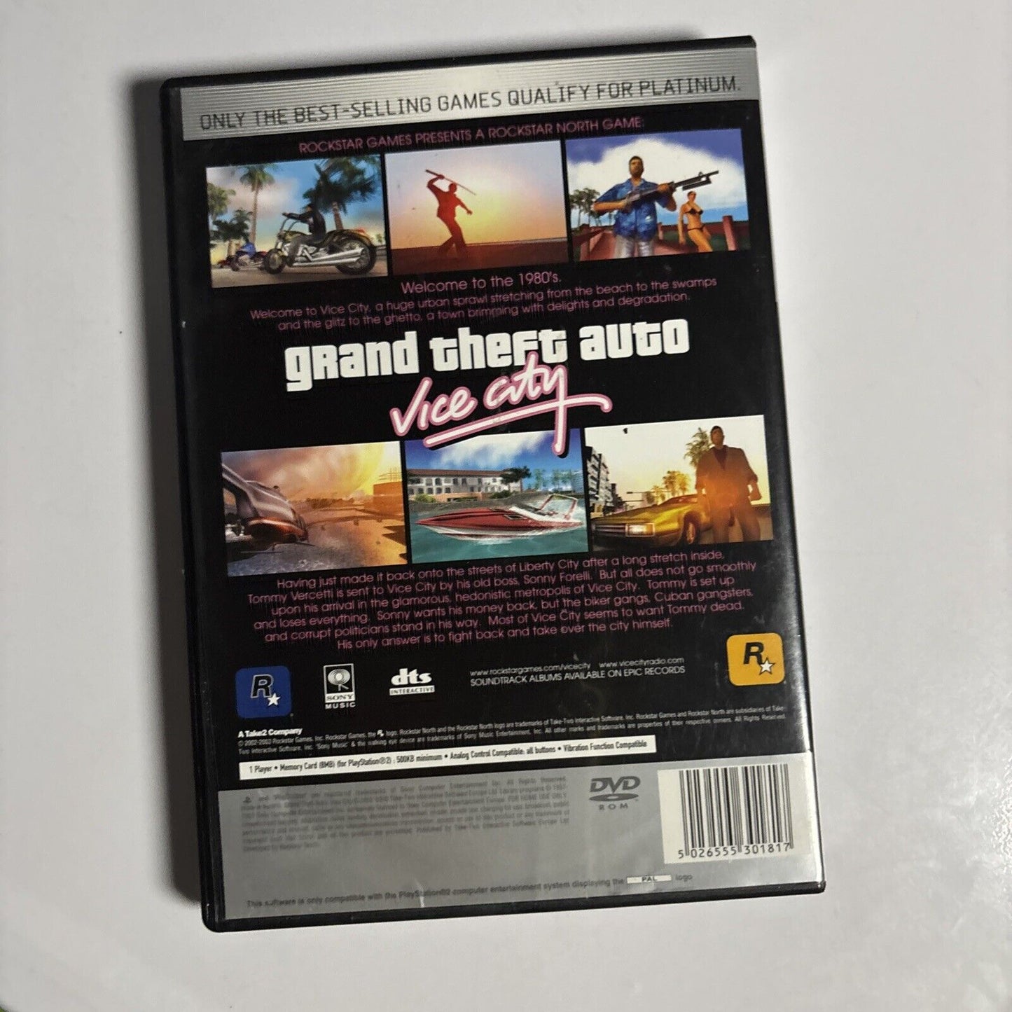 Grand Theft Auto Vice City (Sony Playstation 2 PS2, 2003 PAL)