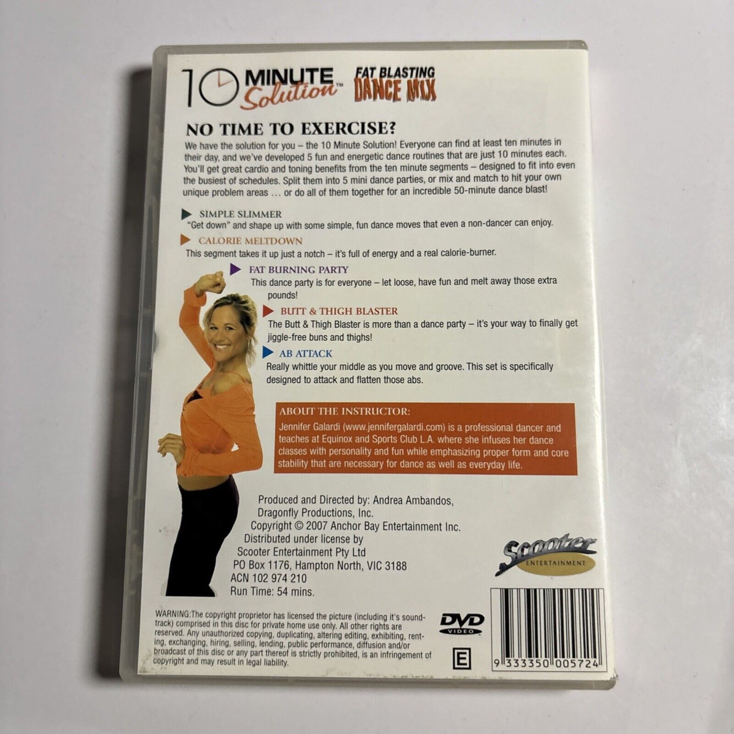 10 Minute Solution Fat Blasting Dance Mix DVD All Regions