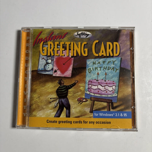 Instant Greeting Card For Windows 3.1 95 PC CDROM