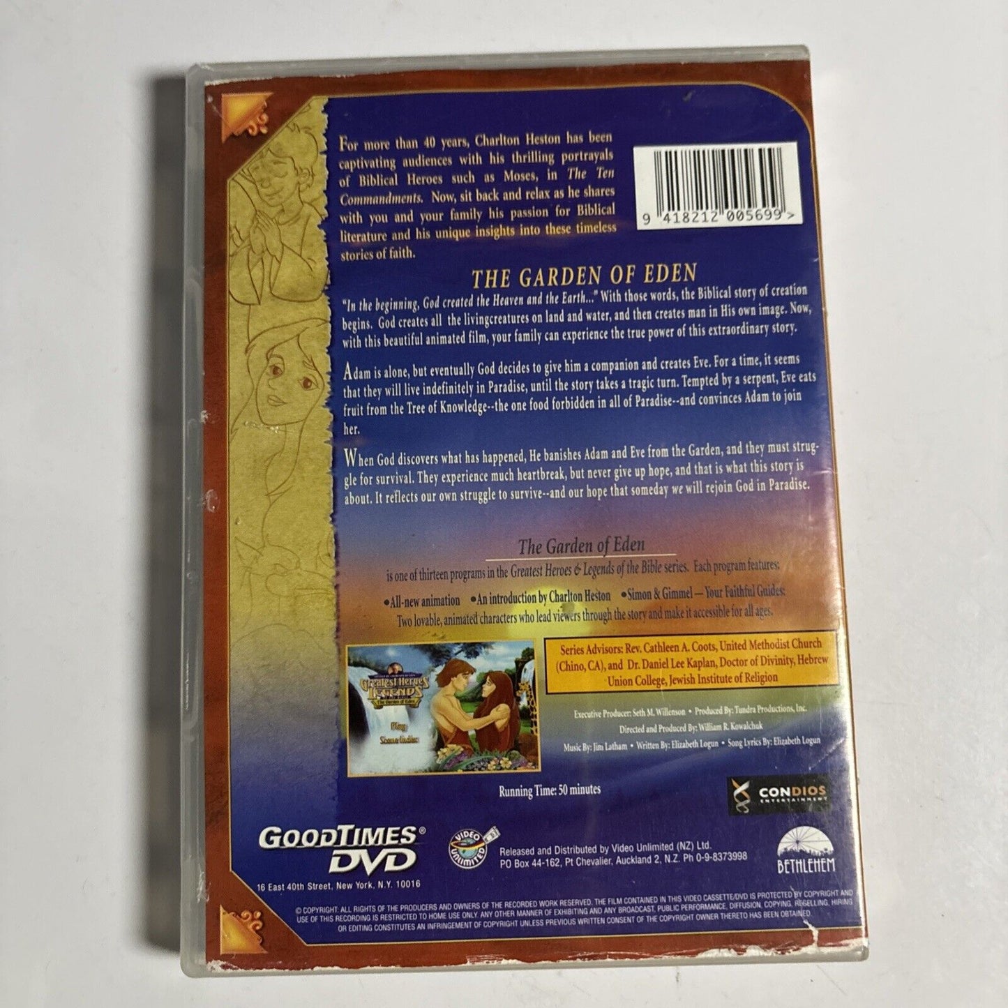 Greatest Heroes & Legends of the Bible - Garden of Eden (DVD, 2005) All Regions