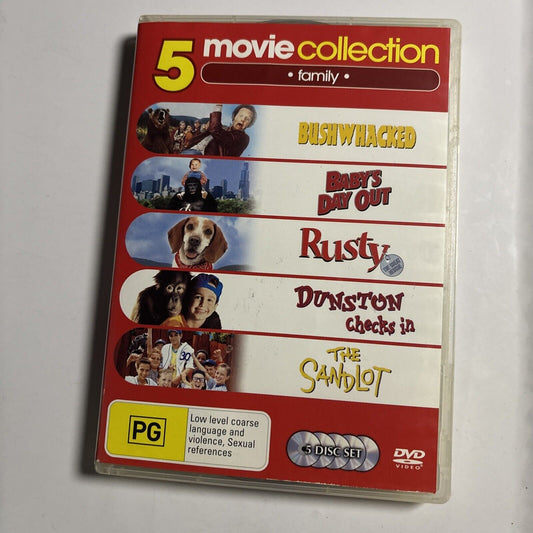 Bushwhacked / Baby’s Day Out / Rusty / Dunston Checks In / The Sandlot DVD