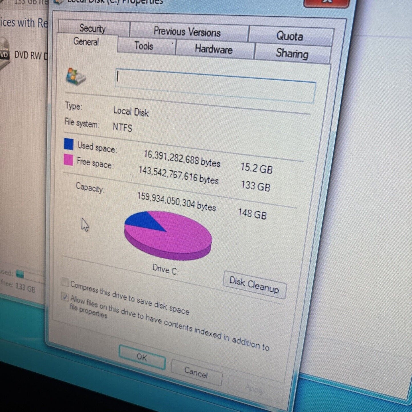 HP Compaq 8100 Elite Intel i3 6gb RAM 160gb HDD DVD Drive Windows 7
