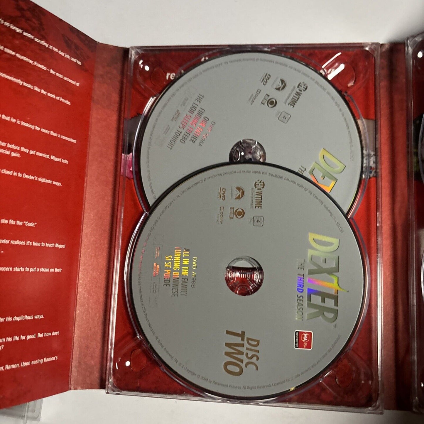 Dexter : Season 3 (DVD, 2007, 4-Disc)  Region 4