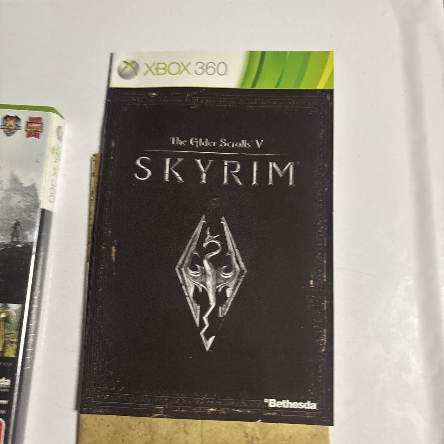 The Elder Scrolls V (5) Skyrim - Xbox 360 *Complete* W Map, PAL