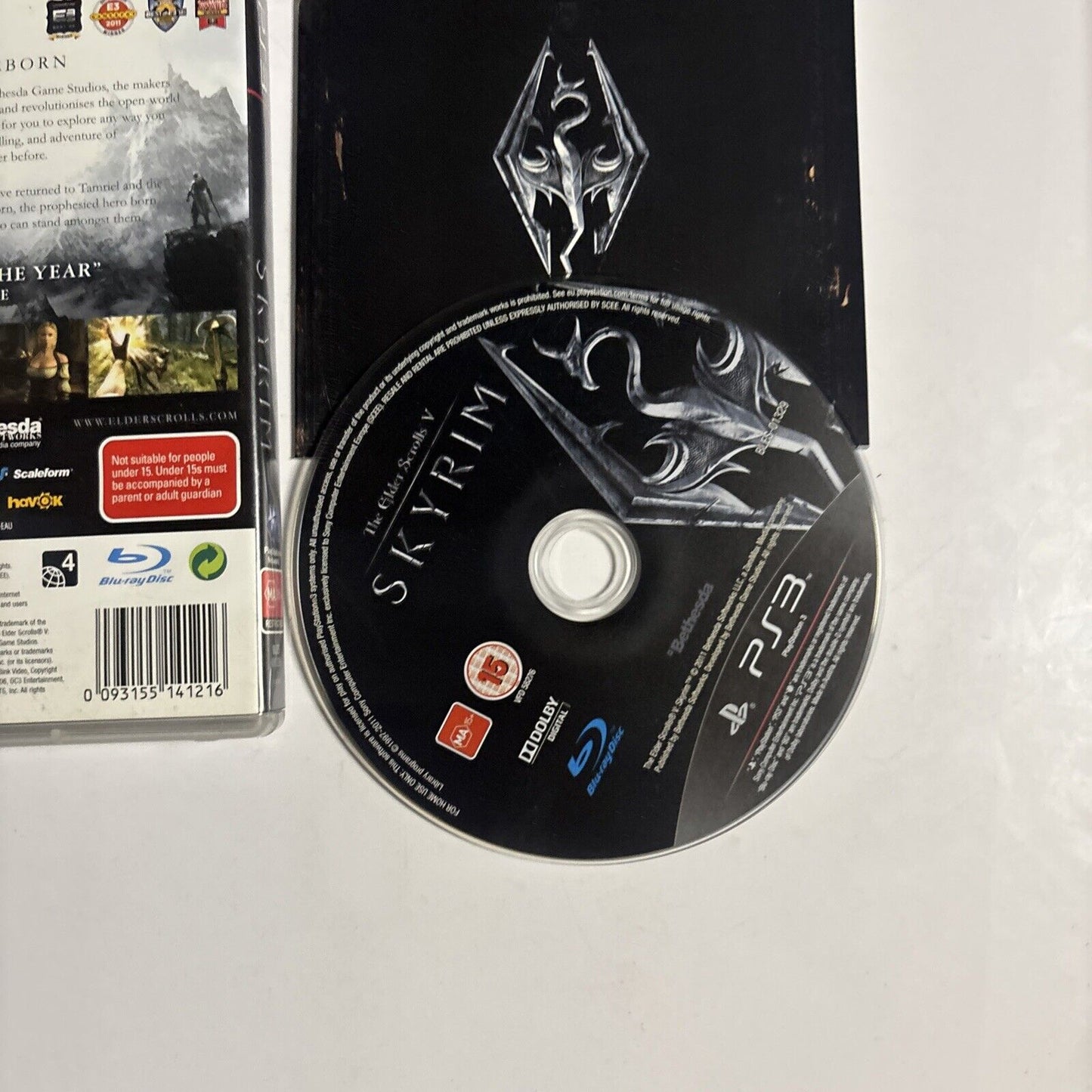 The Elder Scrolls V Skyrim - Sony PlayStation 3 Game PS3 Manual