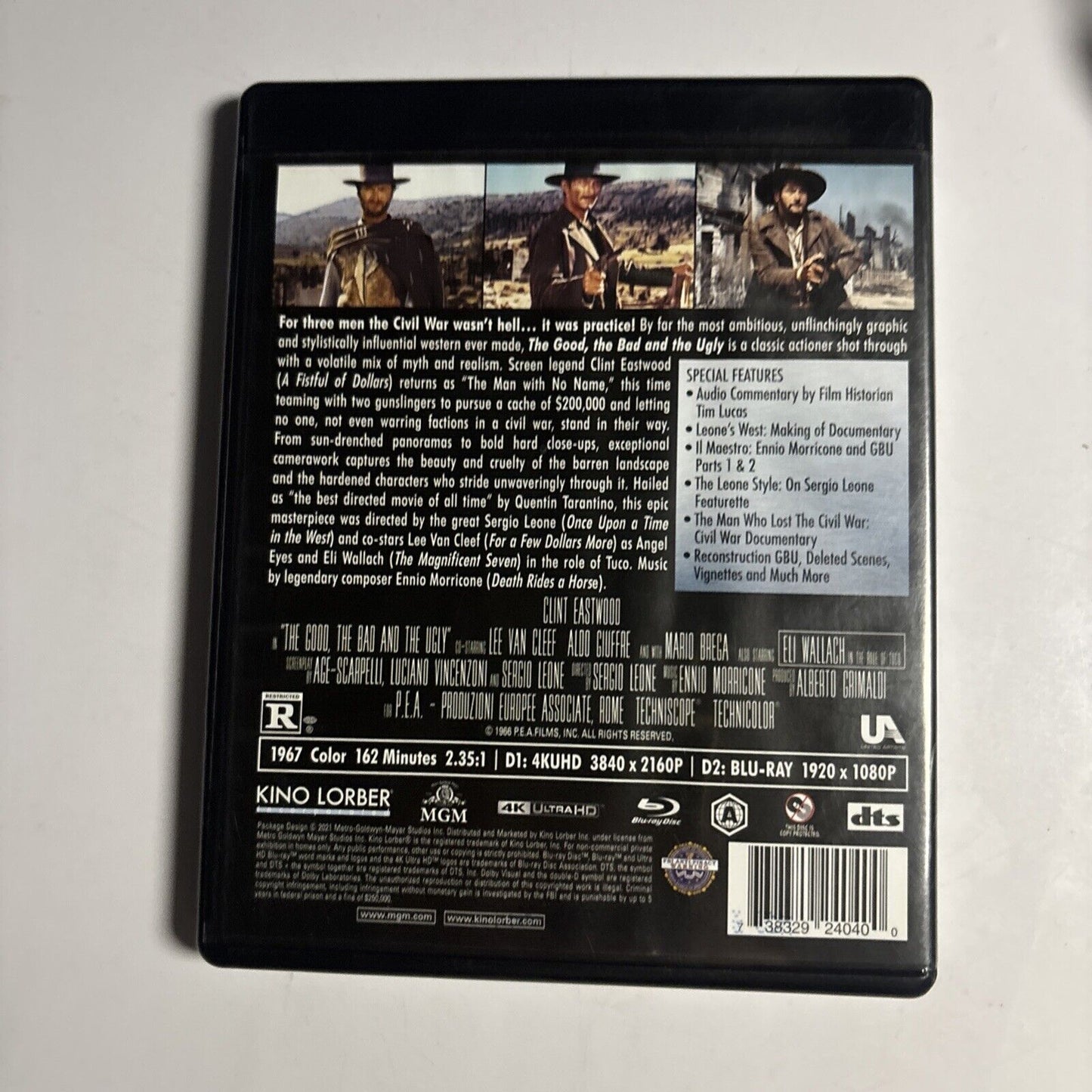 The Good, the Bad and the Ugly (4K UHD Blu-ray, 2021, 2-Disc) Region A