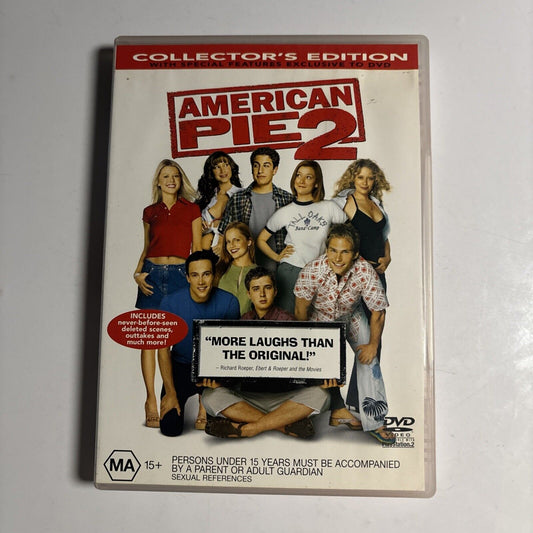 American Pie 2 (DVD, 2001) Jason Biggs, Shannon Elizabeth Region 4