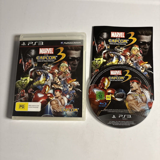 MARVEL vs CAPCOM 3: Fate of Two Worlds - Sony PlayStation 3 PS3 - With Manual
