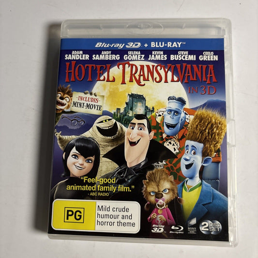 Hotel Transylvania In 3D (Blu-ray 3D, 2012, 2-Disc) Adam Sandler All Regions