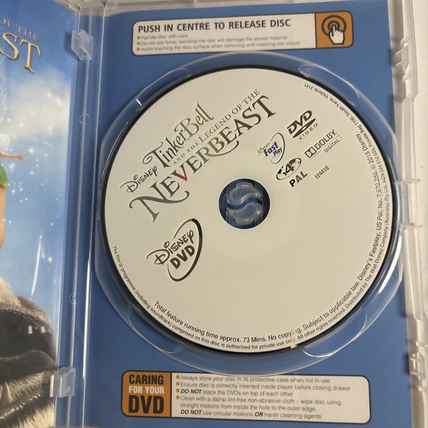 Tinker Bell - Legend of the Neverbeast (DVD, 2014) Disney Region 4