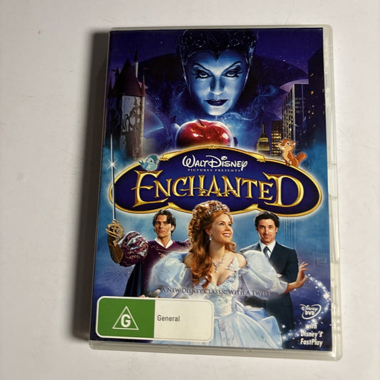 Enchanted (DVD, 2007) Amy Adams, Patrick Dempsey Disney Region 4