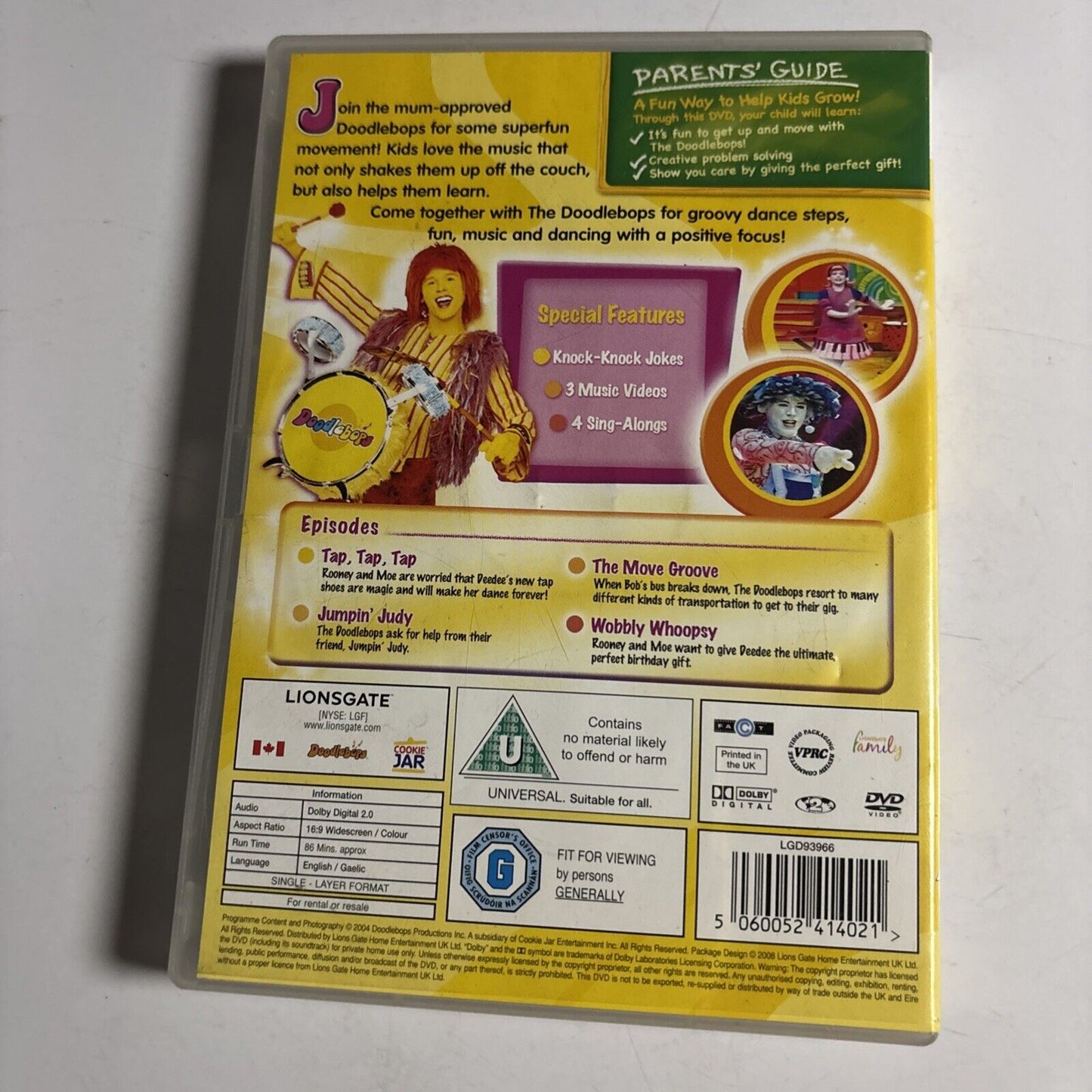 Dance & Hop With The Doodlebops (DVD, 2004) Region 2