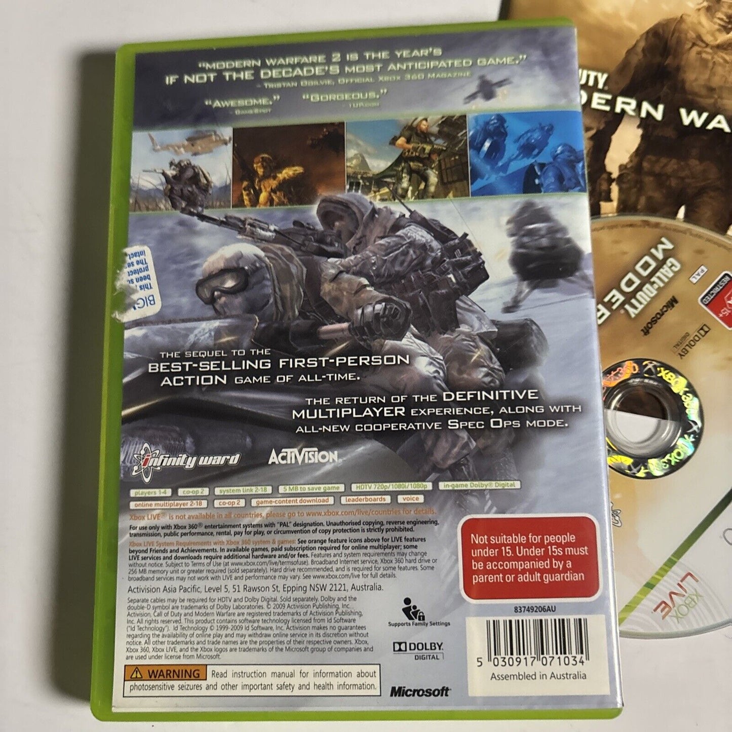 Call of Duty: Modern Warfare 2 - Xbox 360 Manual PAL