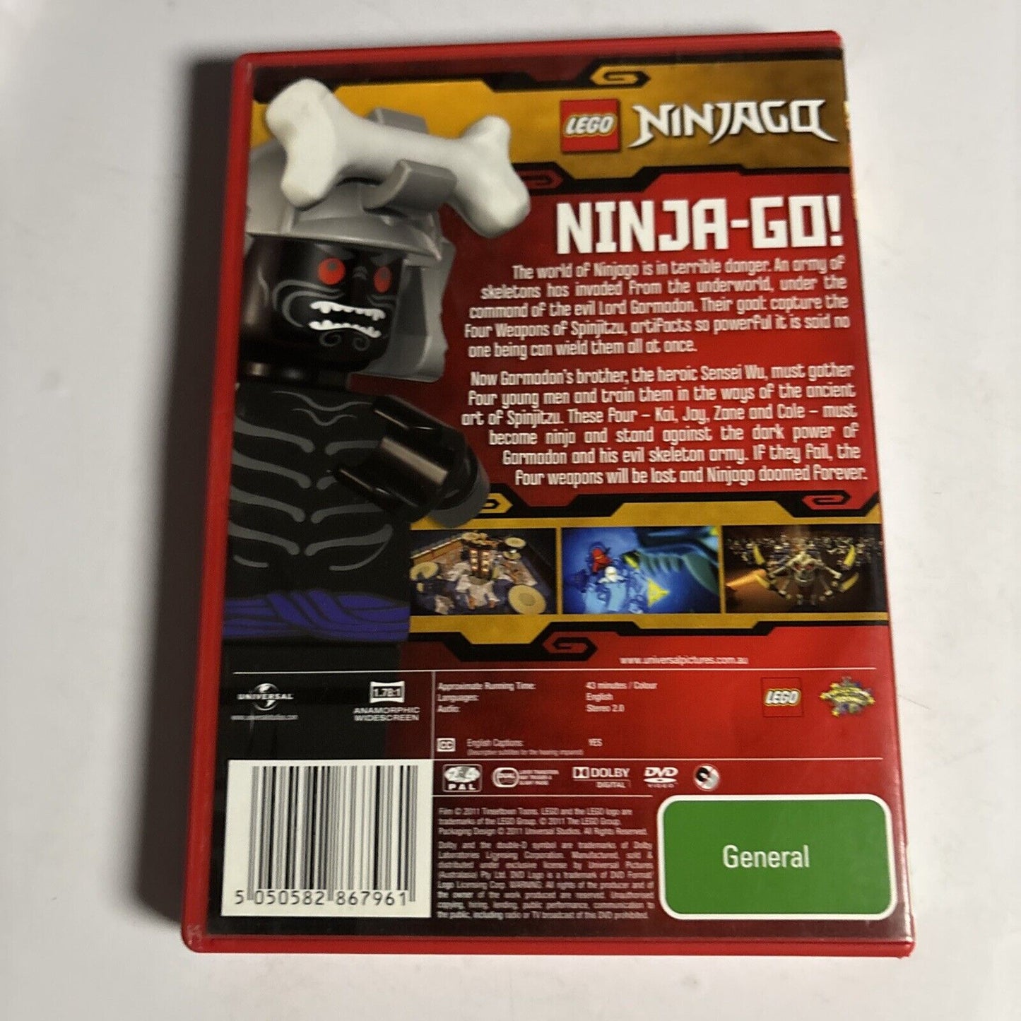 Lego Ninjago - Masters of Spinjitzu (DVD, 2011) Region 4 & 2