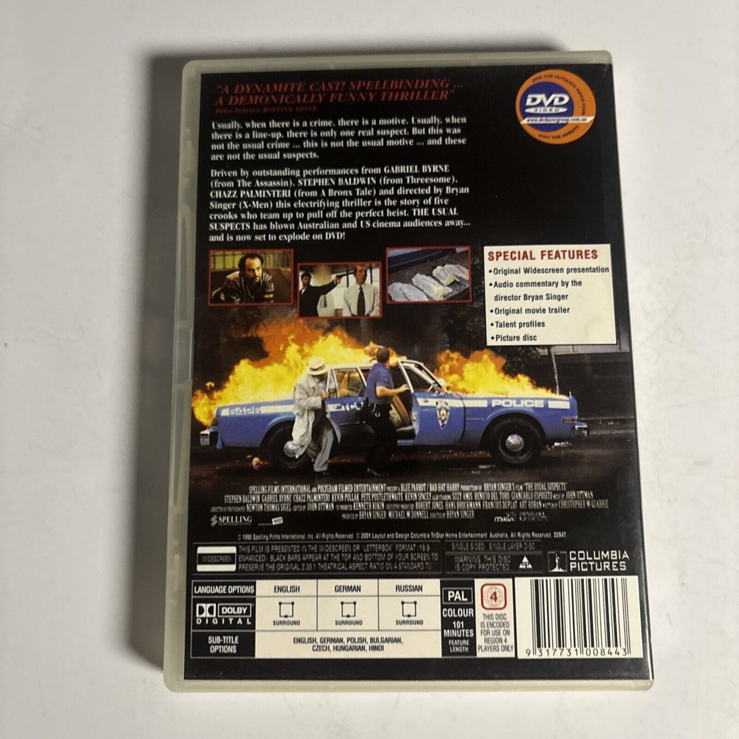 The Usual Suspects (DVD, 1995) Kevin Spacey, Chazz Palminteri Region 4