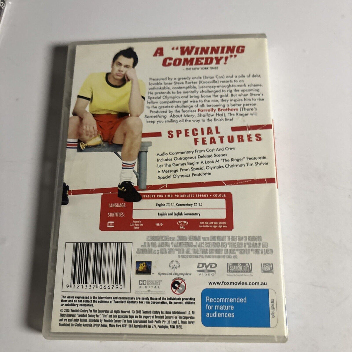 The Ringer Dvd The Ringer (DVD, 2005) Johnny Knoxville Region 4 – Retro Unit