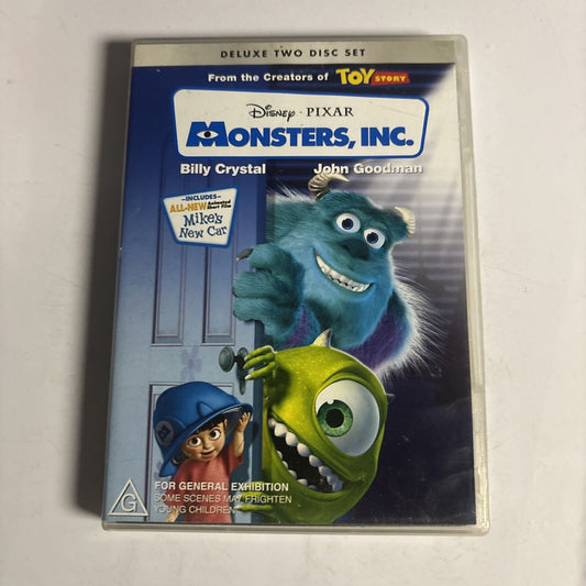 Monsters, Inc. (DVD, 2001, 2-Disc) Billy Crystal, John Goodman Region 4