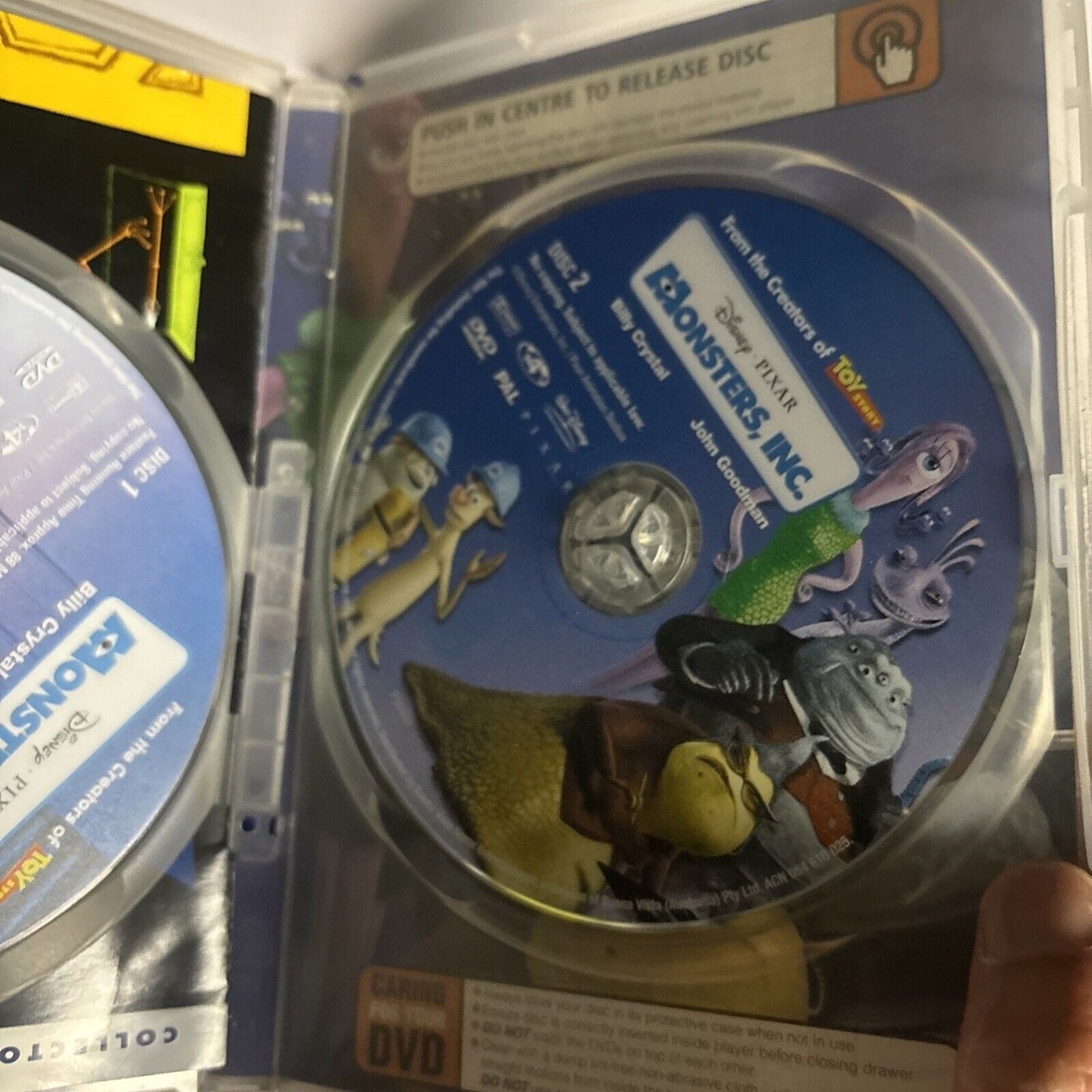 Monsters, Inc. (DVD, 2001, 2-Disc) Billy Crystal, John Goodman Region 4