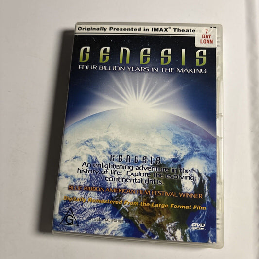 Imax - Genesis (DVD, 2001) All Regions Ex-Rental