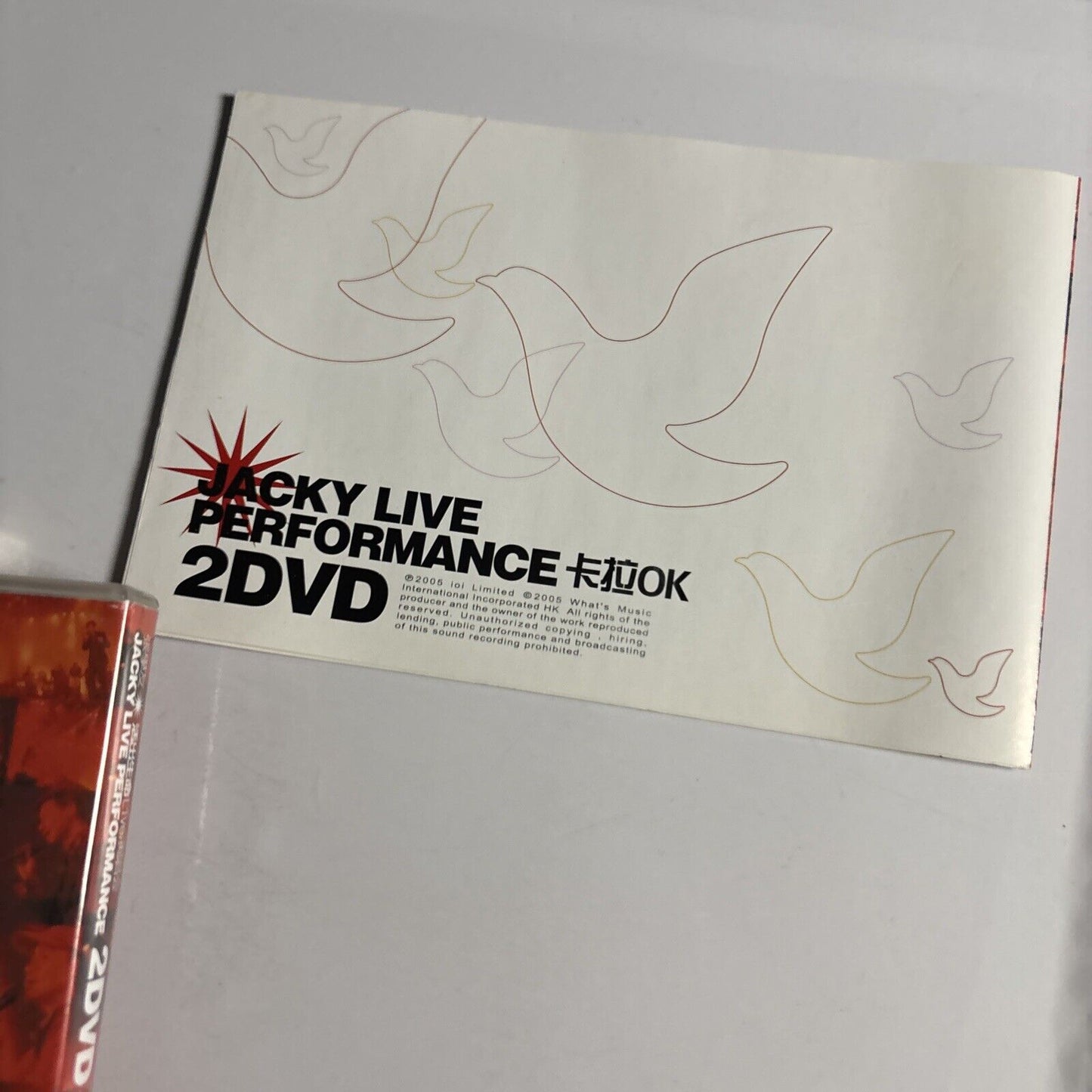 Jackie Cheung Live Performance 2DVD (DVD, 2005) All Regions