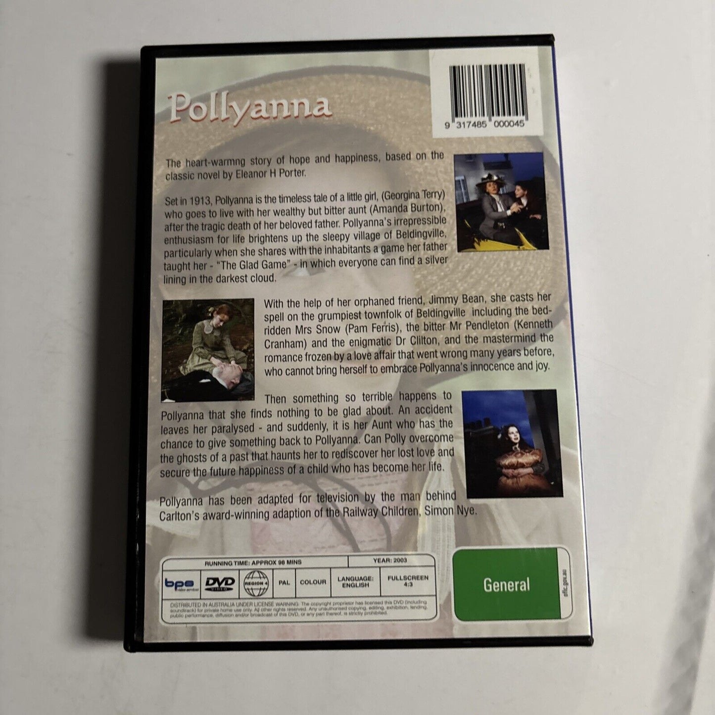 Pollyanna (DVD, 2003) Amanda Burton, Georgina Terry All Regions