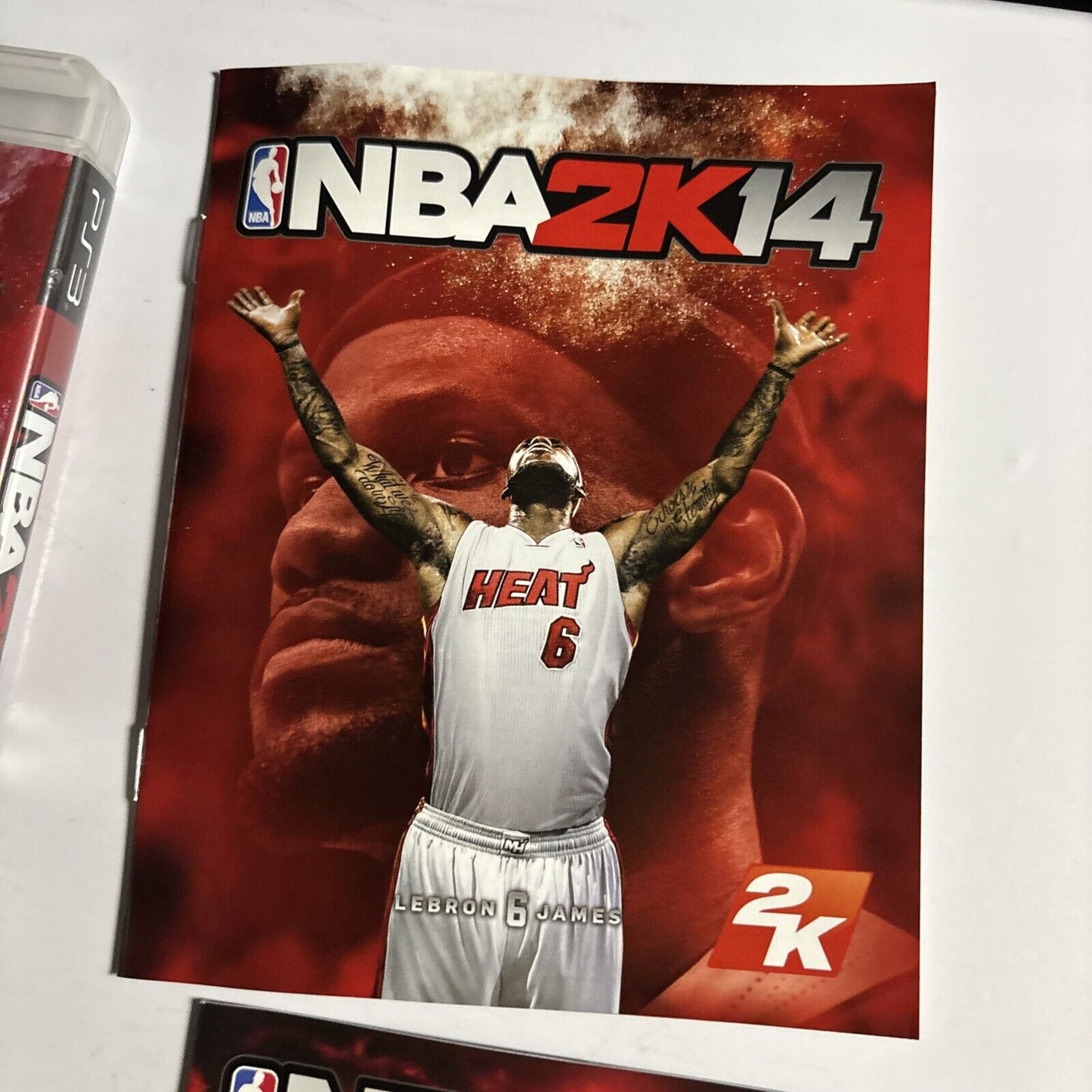 NBA 2K14 & NBA 2K15 Sony Playstation 3 PS3 Manual LeBron James, Kevin Durant