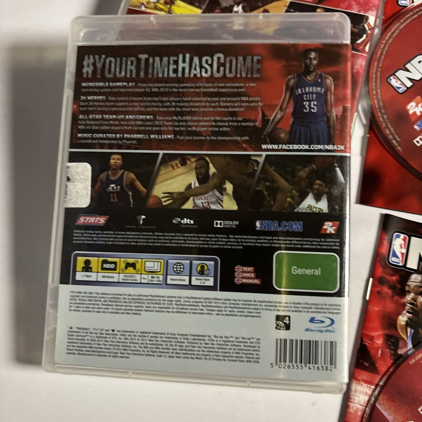 NBA 2K14 & NBA 2K15 Sony Playstation 3 PS3 Manual LeBron James, Kevin Durant