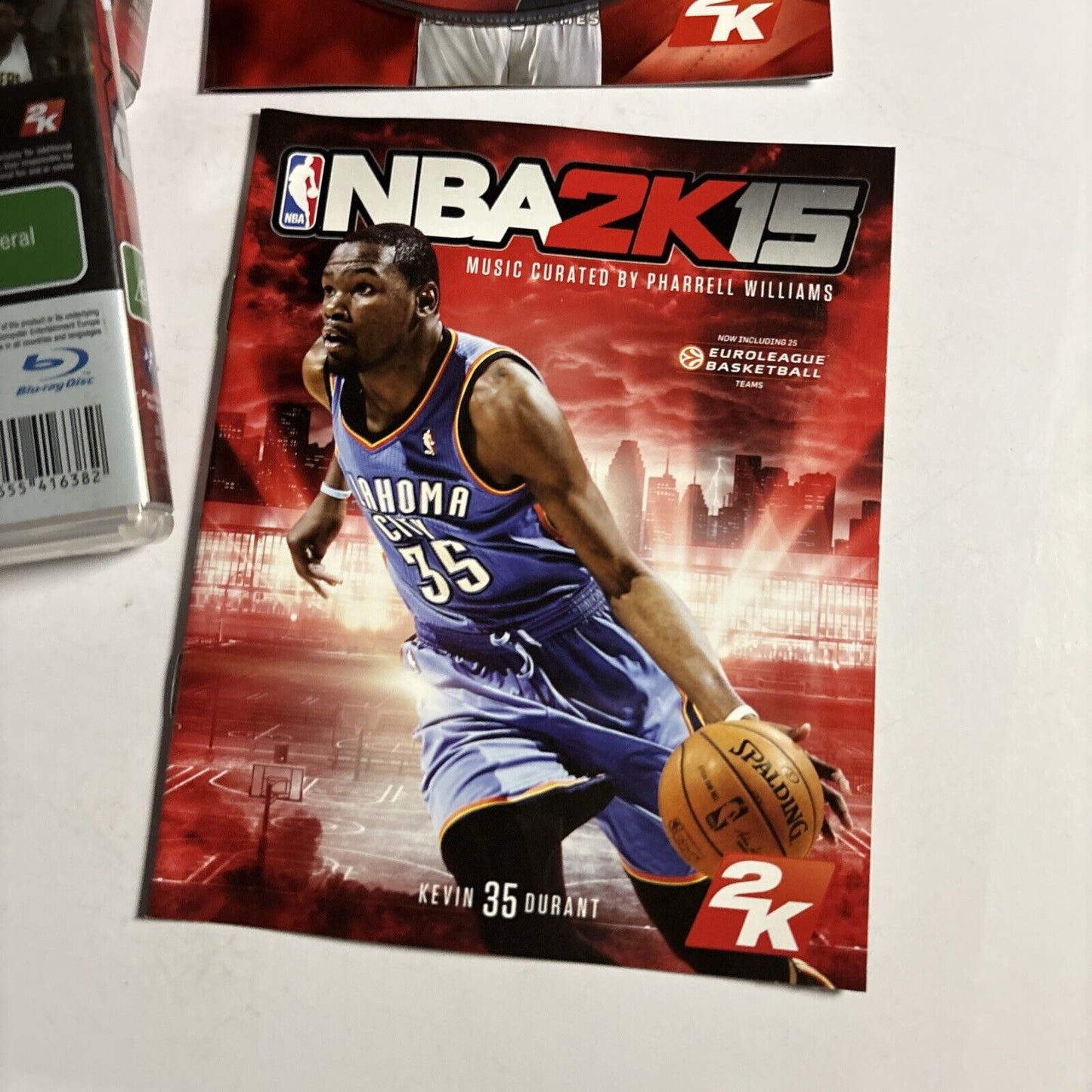 NBA 2K14 & NBA 2K15 Sony Playstation 3 PS3 Manual LeBron James, Kevin Durant