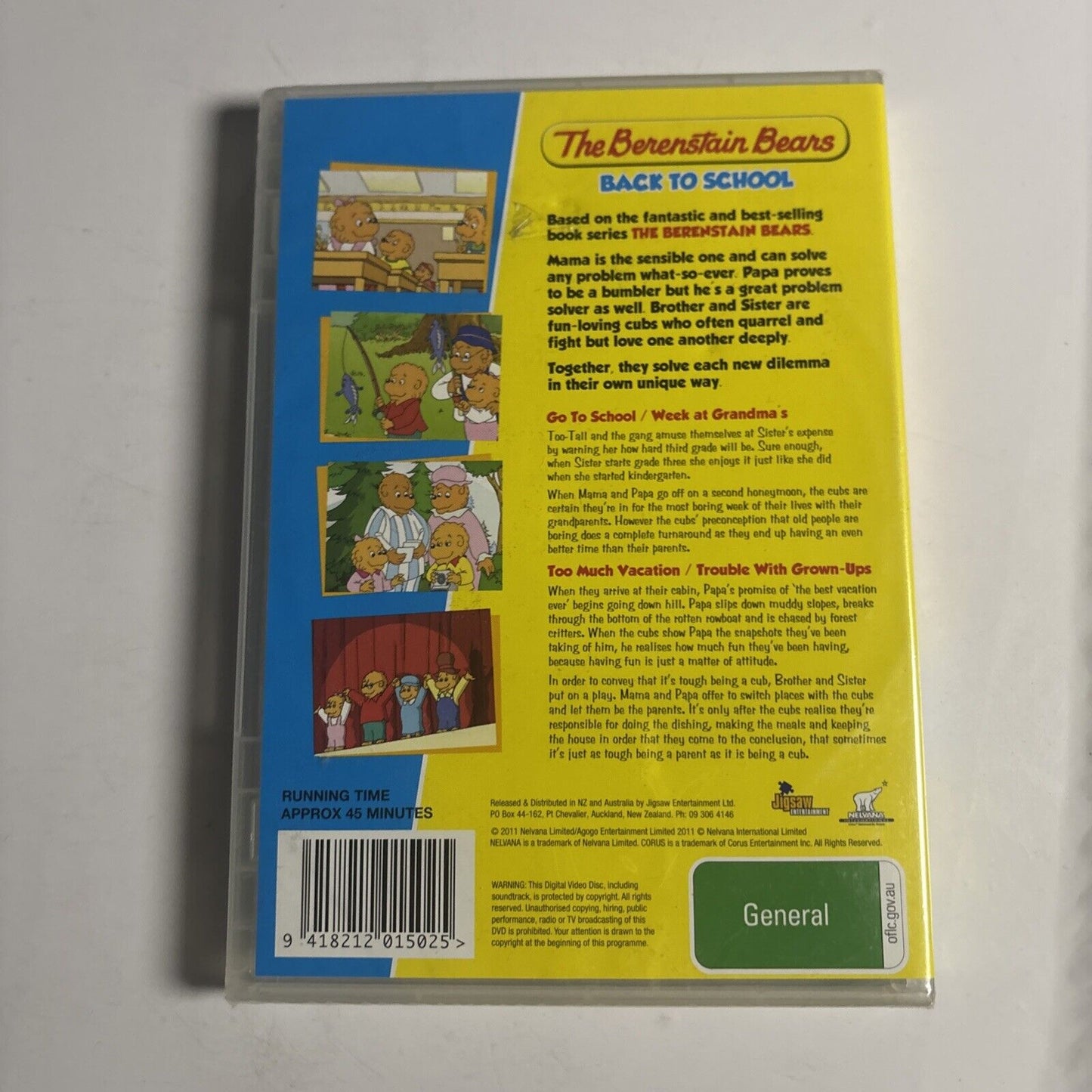 The Berenstain Bears : Back To School (DVD, 2011) NEW Region 4