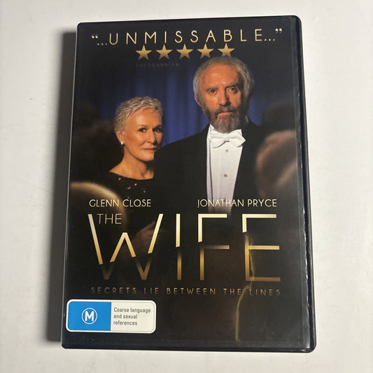 The Wife (DVD, 2017) Glenn Close, Jonathan Pryce, Christian Slater NEW Region 4