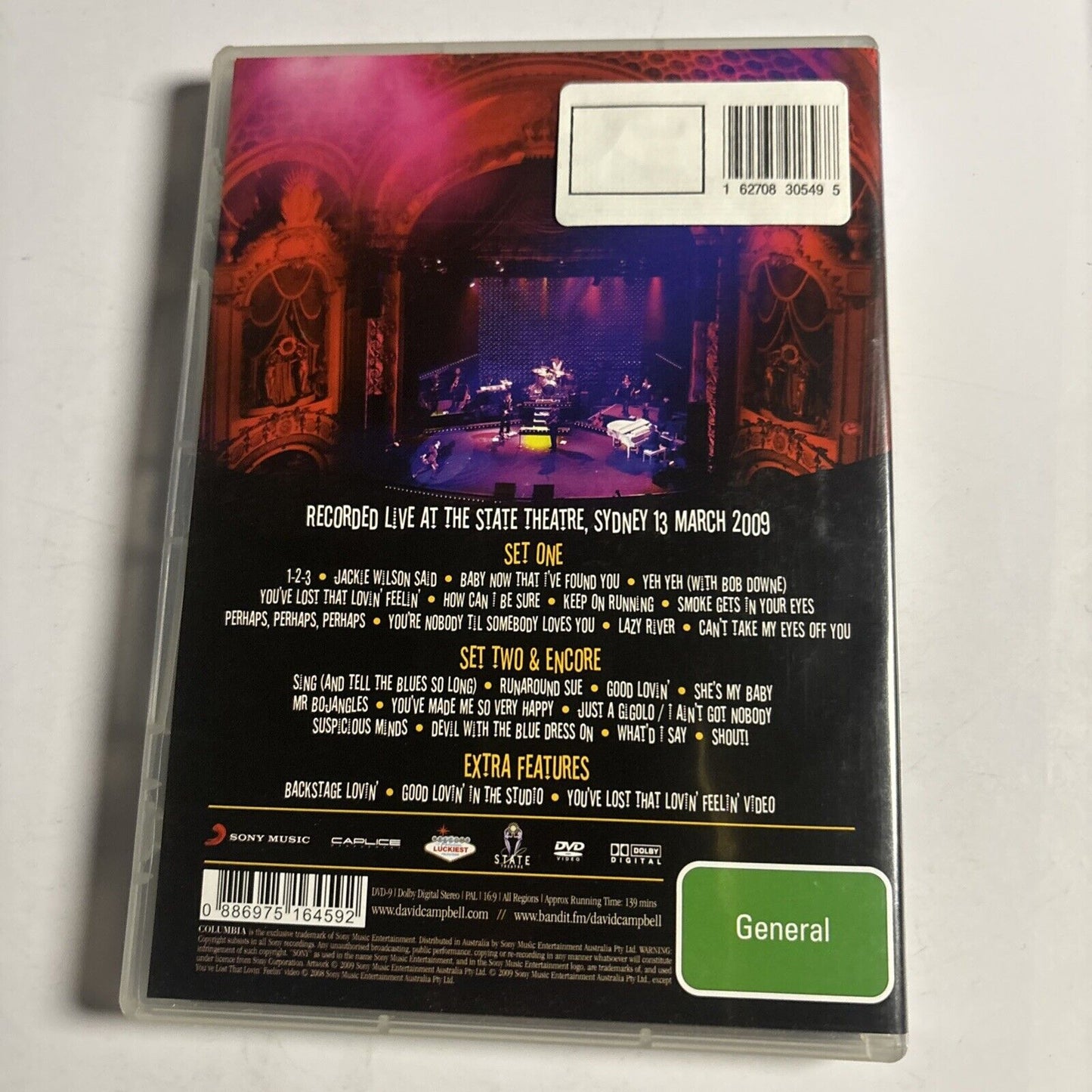 David Campbell - Good Lovin' Live (DVD, 2009) All Regions