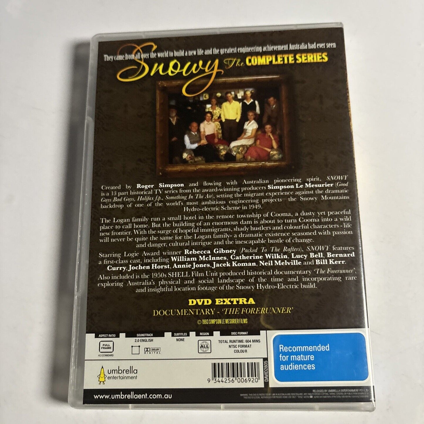 Snowy - The Complete Series (DVD, 1993, 4-Disc) Rebecca Gibney All Regions