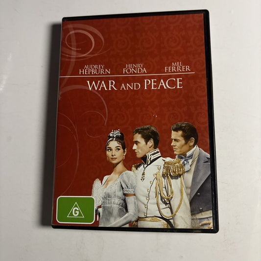 War and Peace (DVD, 1956) Audrey Hepburn, Henry Fonda Region 4