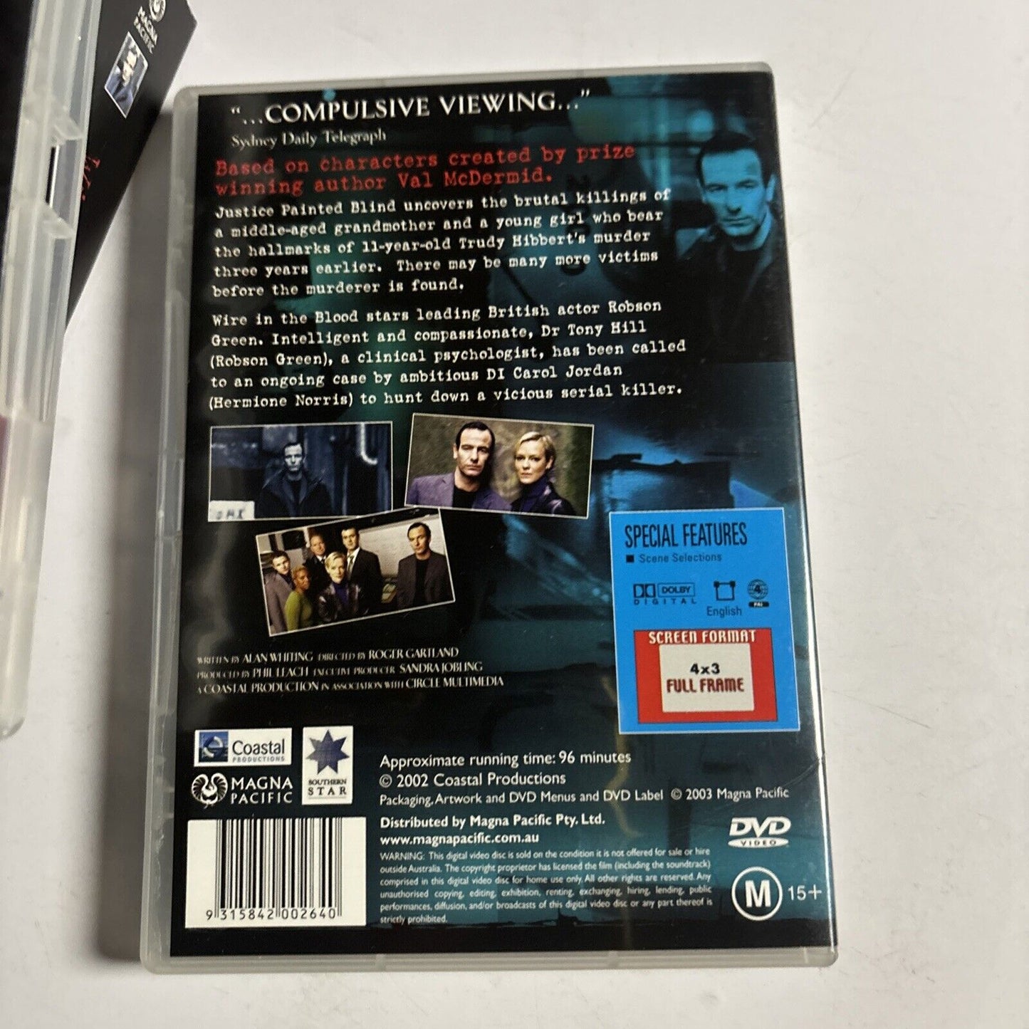 Wire in the Blood : Series 1 (DVD, 2003, 3-Disc) Robson Green Region 4