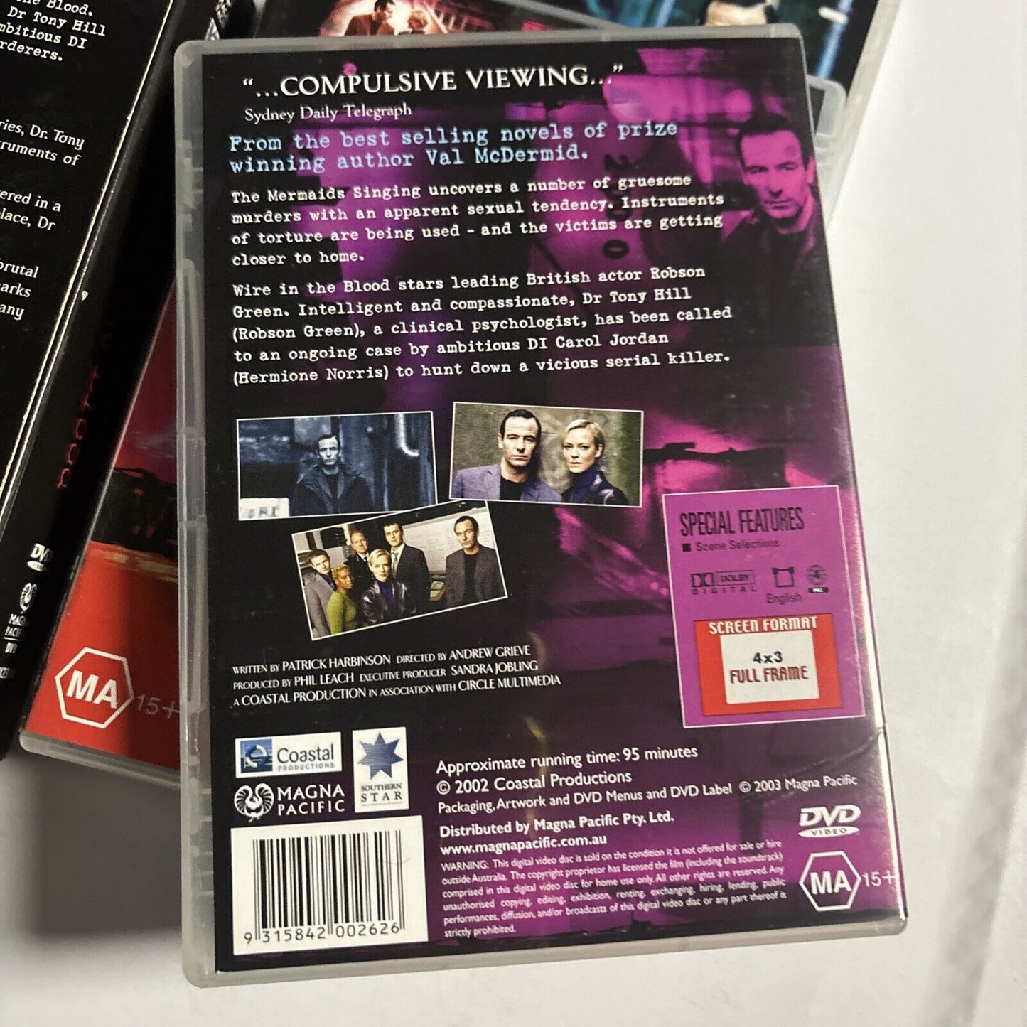 Wire in the Blood : Series 1 (DVD, 2003, 3-Disc) Robson Green Region 4