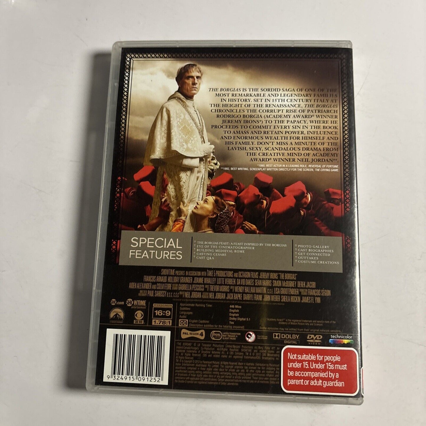 The Borgias : Season 1 (DVD, 2011, 3-Disc) Region 4