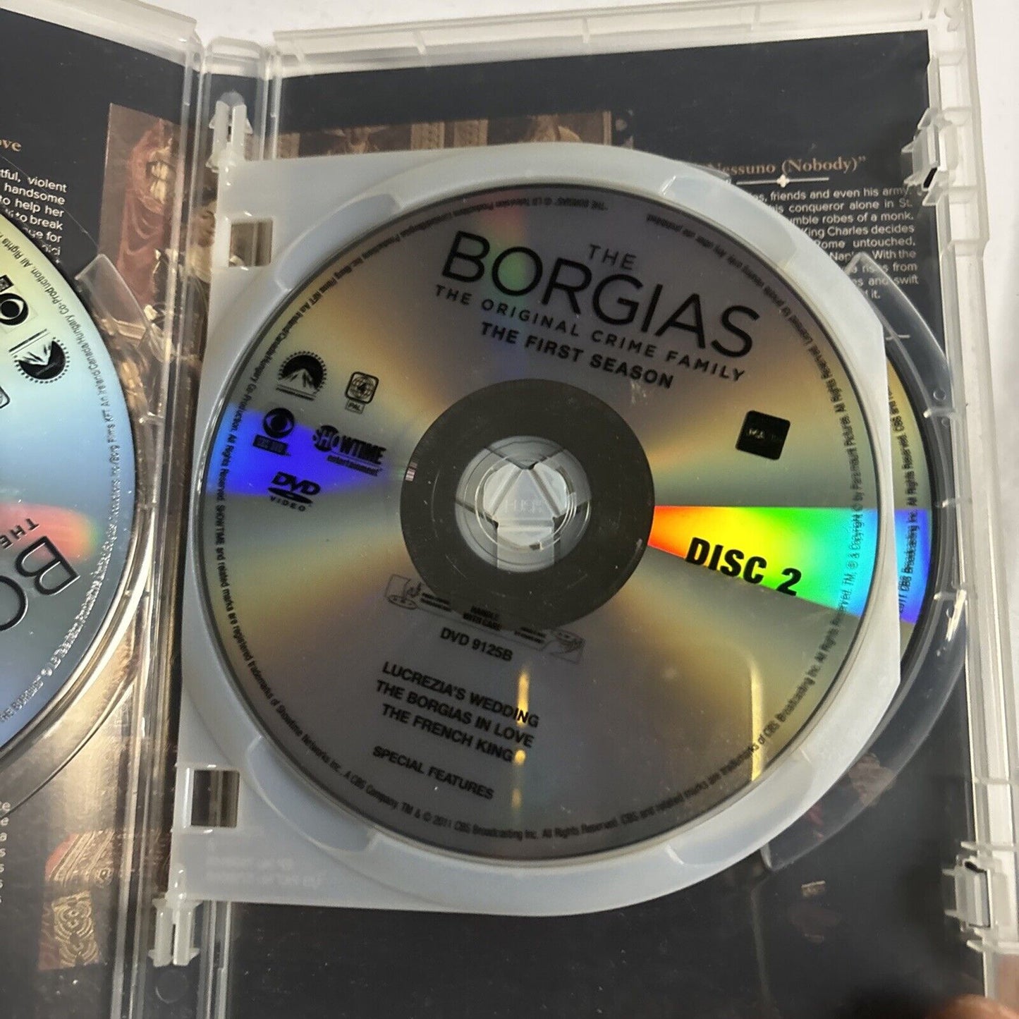 The Borgias : Season 1 (DVD, 2011, 3-Disc) Region 4