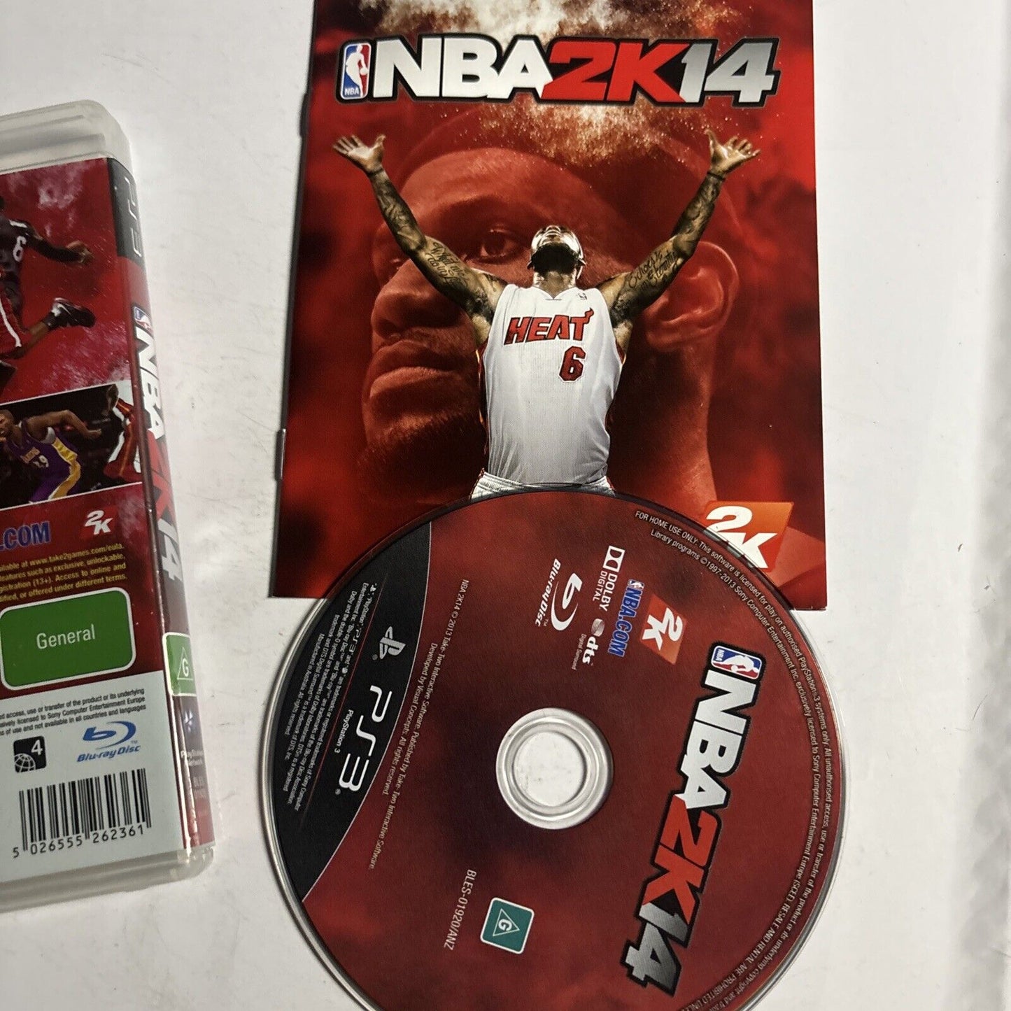 NBA 2K14 - PS3 Sony Playstation 3 Manual LeBron James