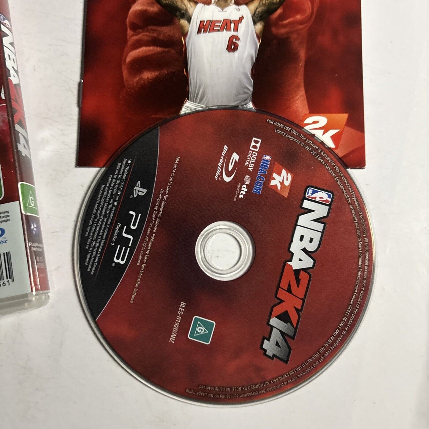 NBA 2K14 - PS3 Sony Playstation 3 Manual LeBron James