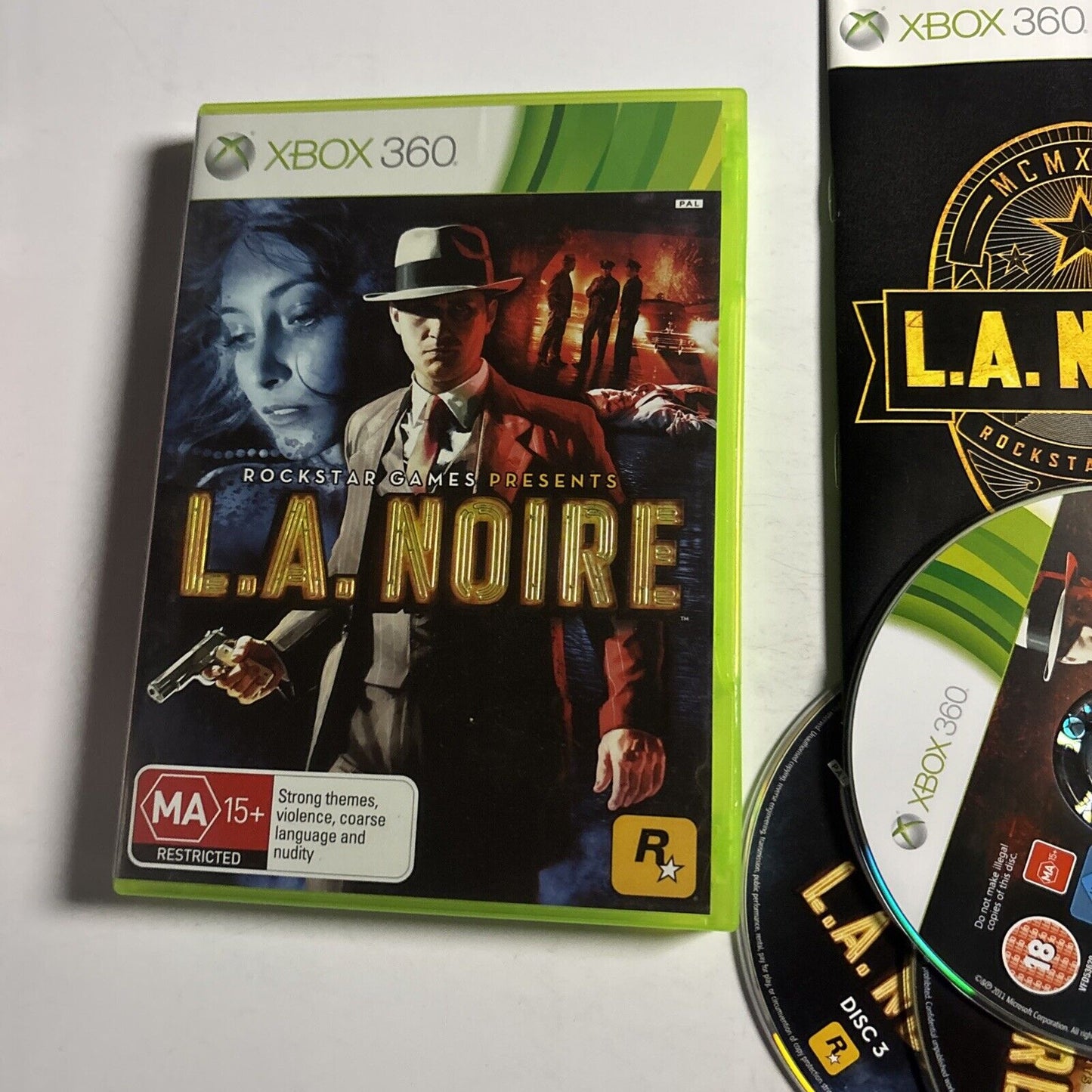 L.A. Noire Microsoft Xbox 360 Manual PAL