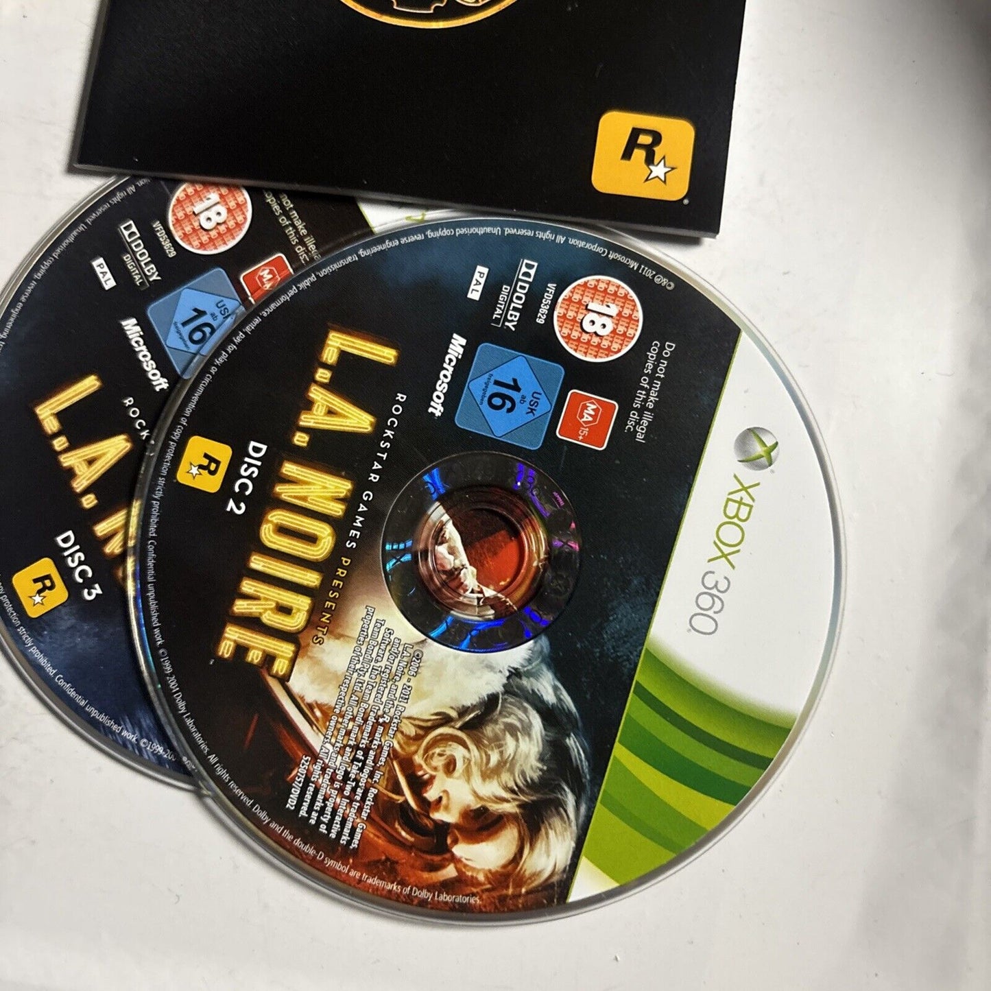 L.A. Noire Microsoft Xbox 360 Manual PAL