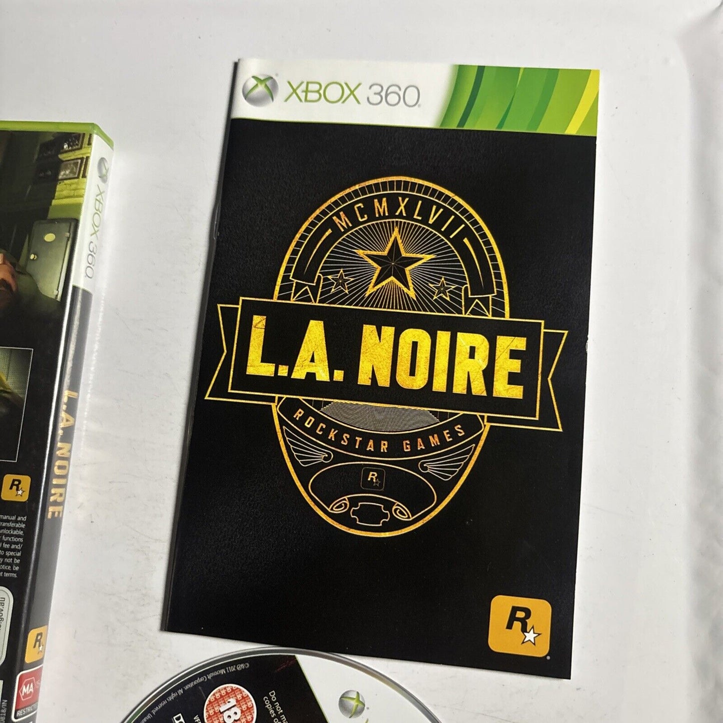 L.A. Noire Microsoft Xbox 360 Manual PAL