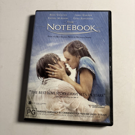 The Notebook (DVD, 2004) Ryan Gosling, Rachel McAdams Region 4