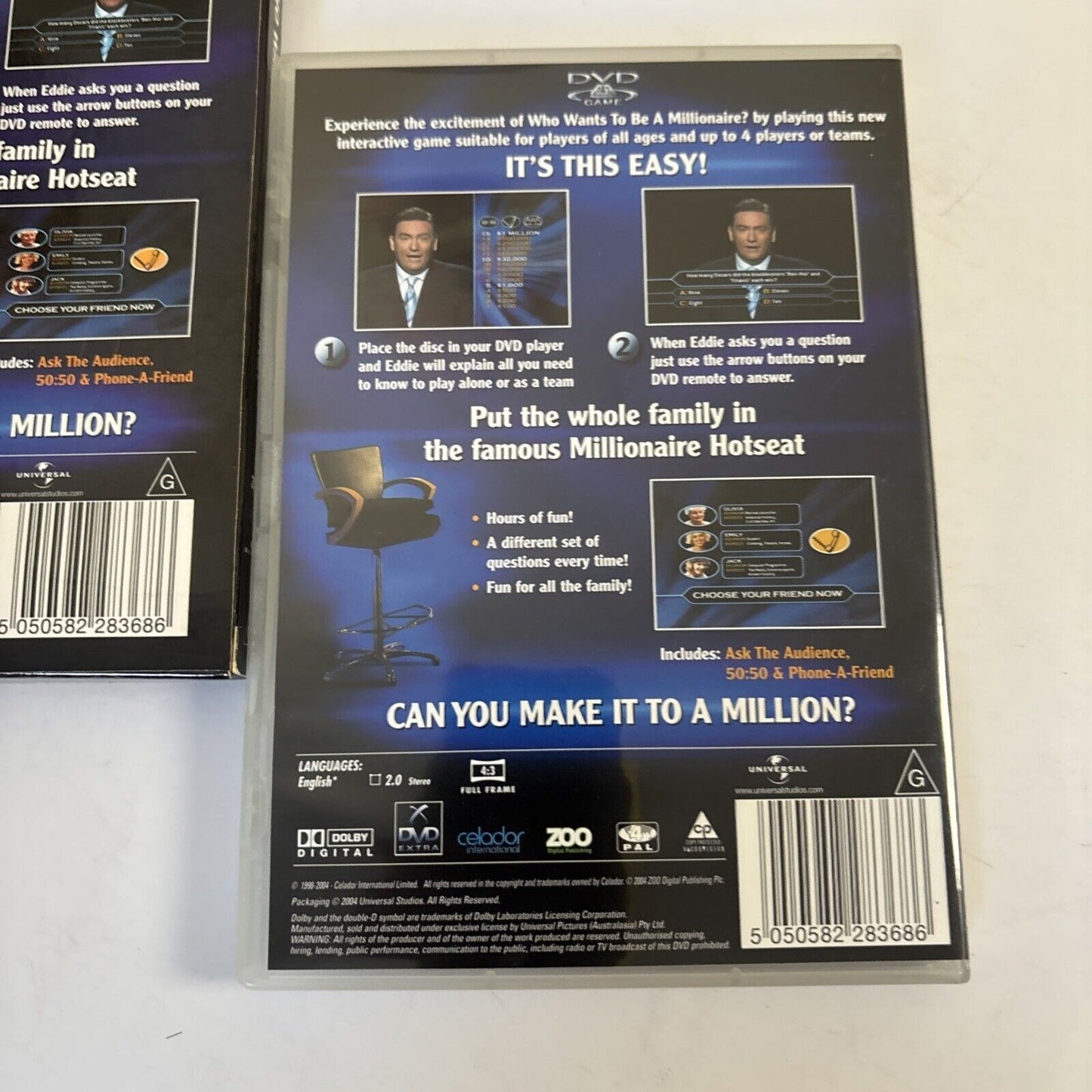 Who Wants to be a Millionaire (DVD, 1999) Eddie McGuire  Region 4