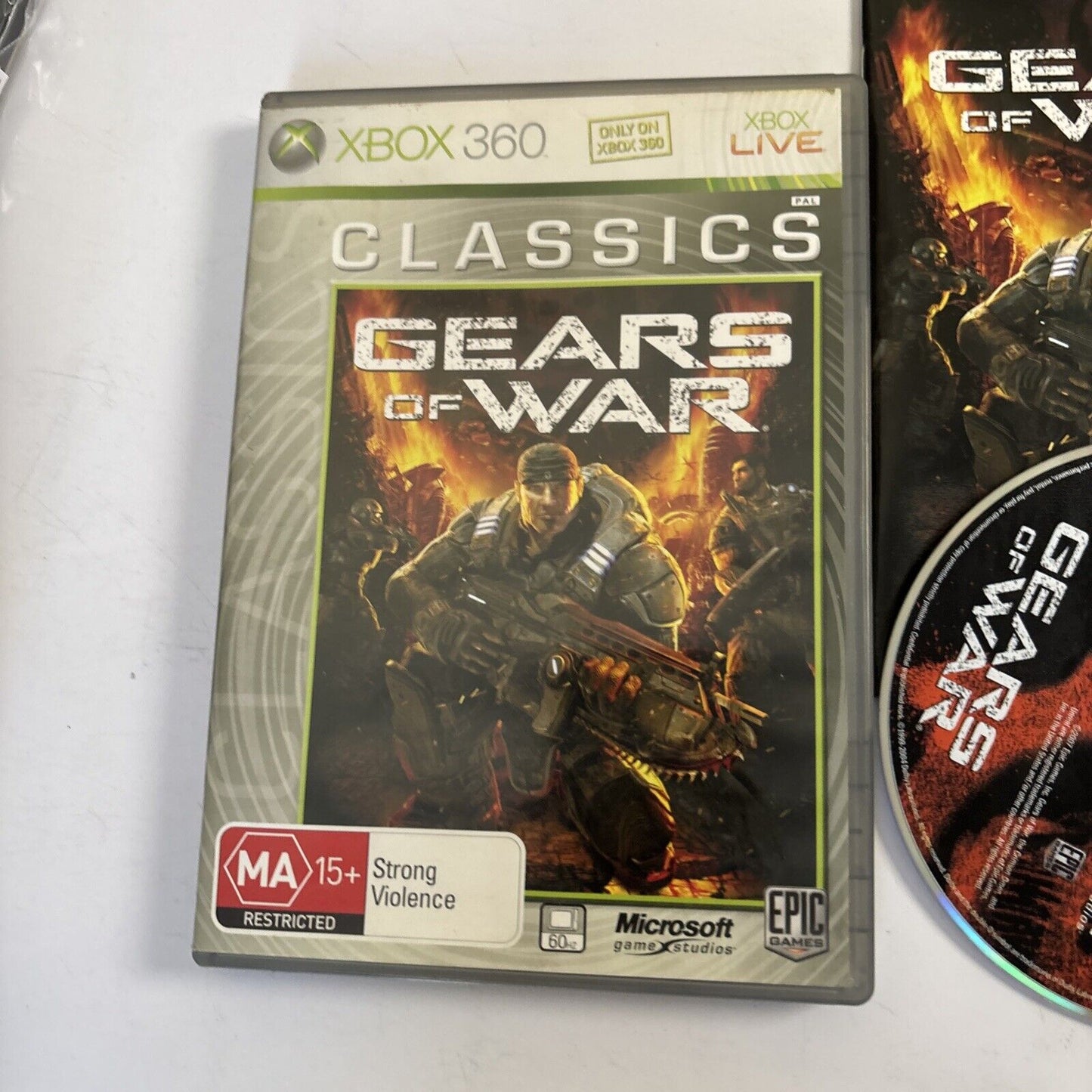 Gears of War (Microsoft Xbox 360, 2006) Manual PAL