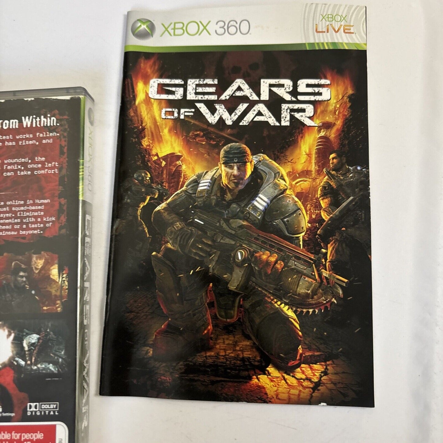 Gears of War (Microsoft Xbox 360, 2006) Manual PAL