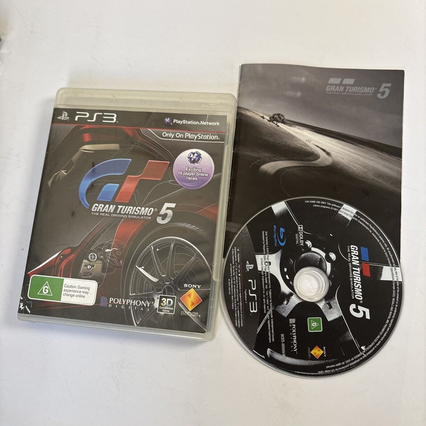 Gran Turismo 5 - Sony PlayStation 3 PS3 2010 Game Complete + Manual