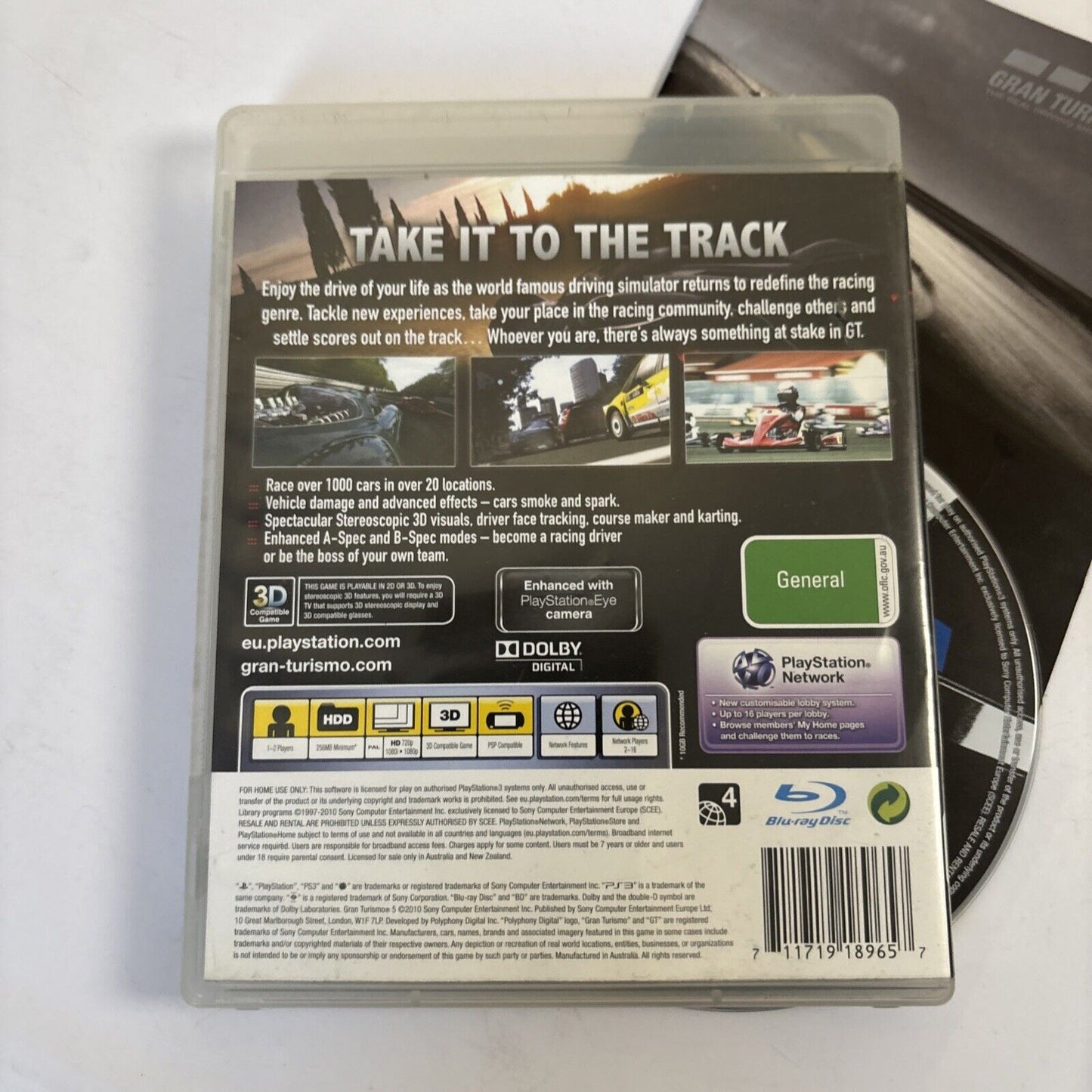 Gran Turismo 5 - Sony PlayStation 3 PS3 2010 Game Complete + Manual