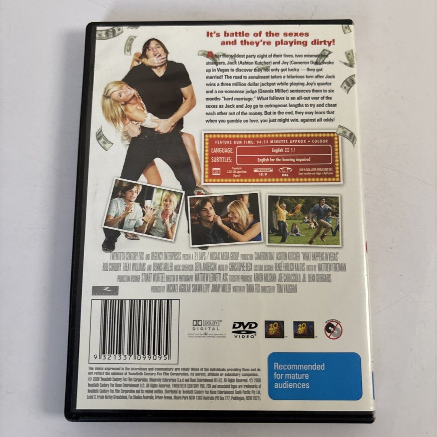 What Happens in Vegas (DVD, 2008) Cameron Diaz, Ashton Kutcher Region 4