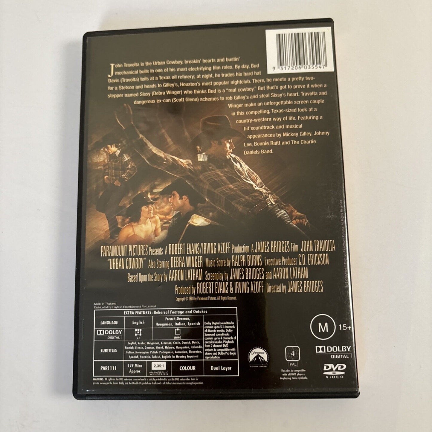 Urban Cowboy (DVD, 1980) John Travolta NEW Region 4